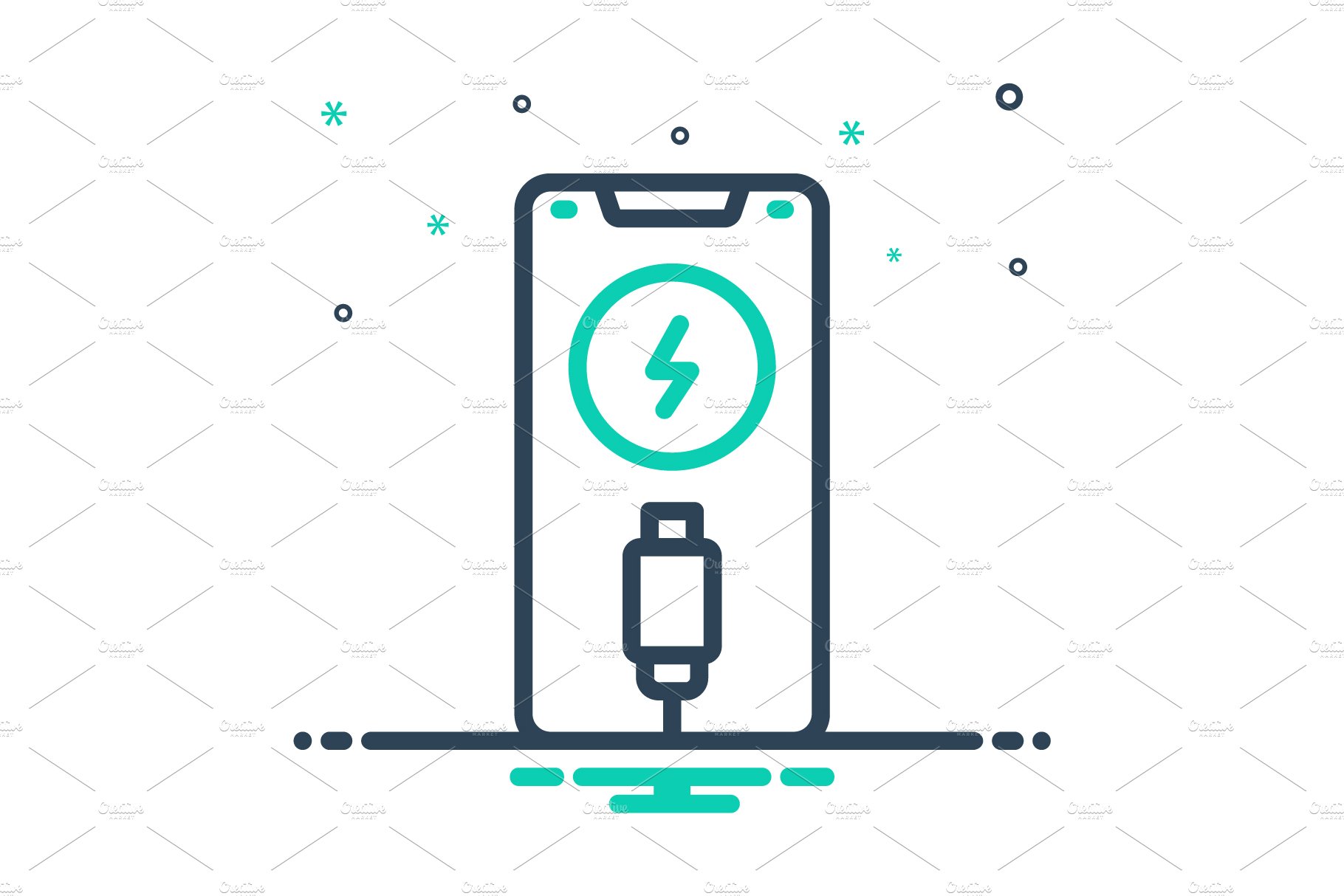 Utility consumption mix icon cover image.