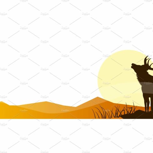 Hunting. Vector Poster cover image.