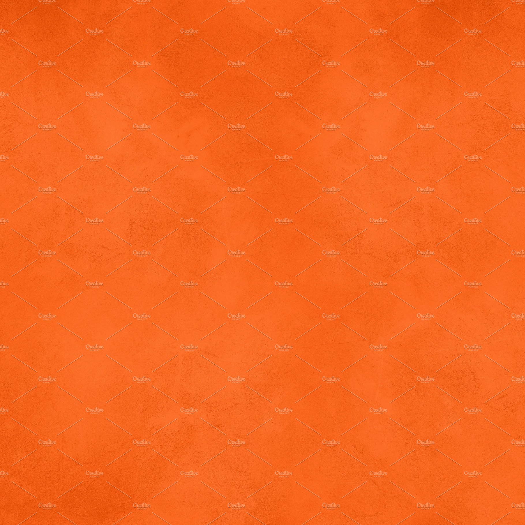 Empty neon orange concrete wall background cover image.