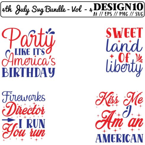 4th July SVG Bundle - Vol - 4 cover image.