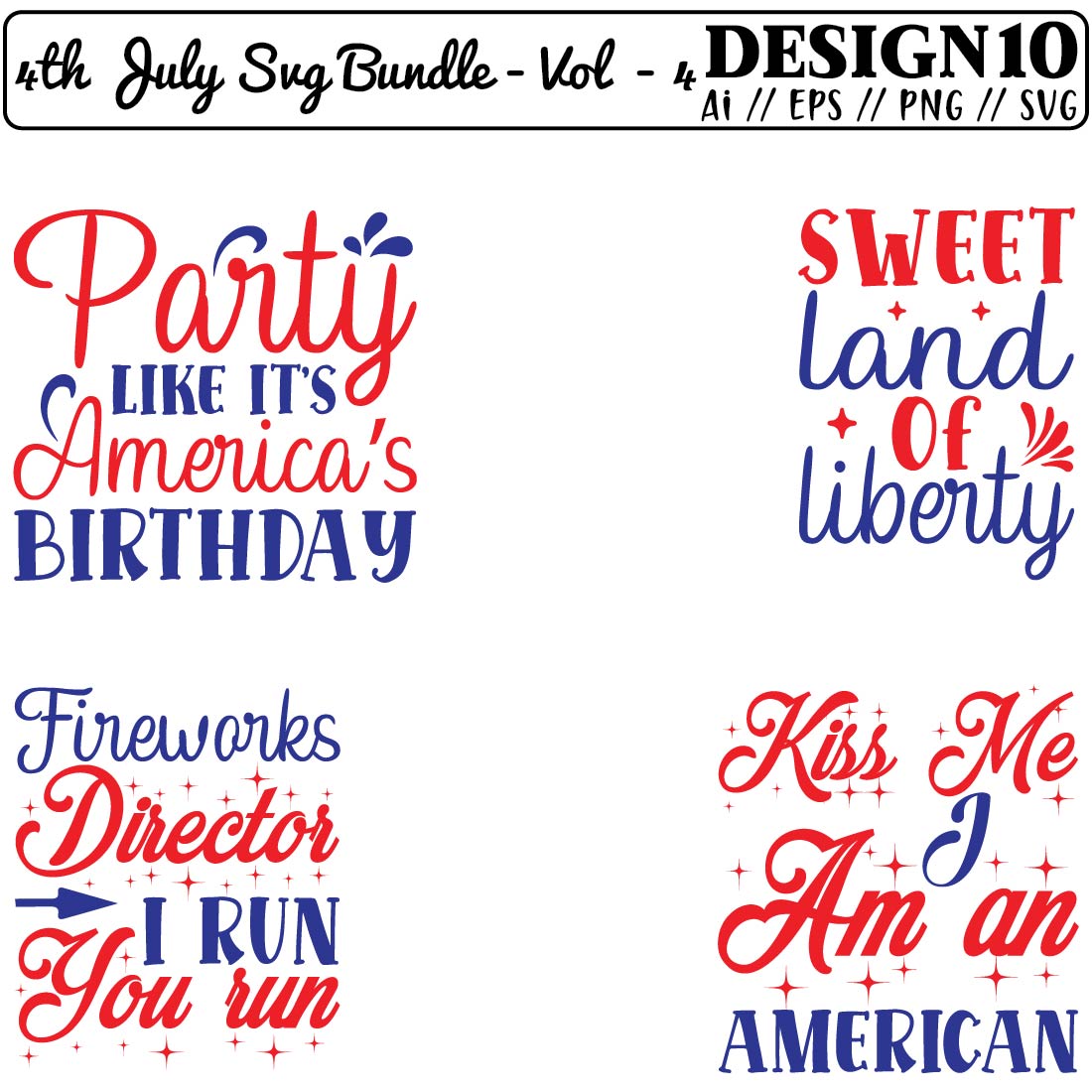 4th July SVG Bundle - Vol - 4 cover image.