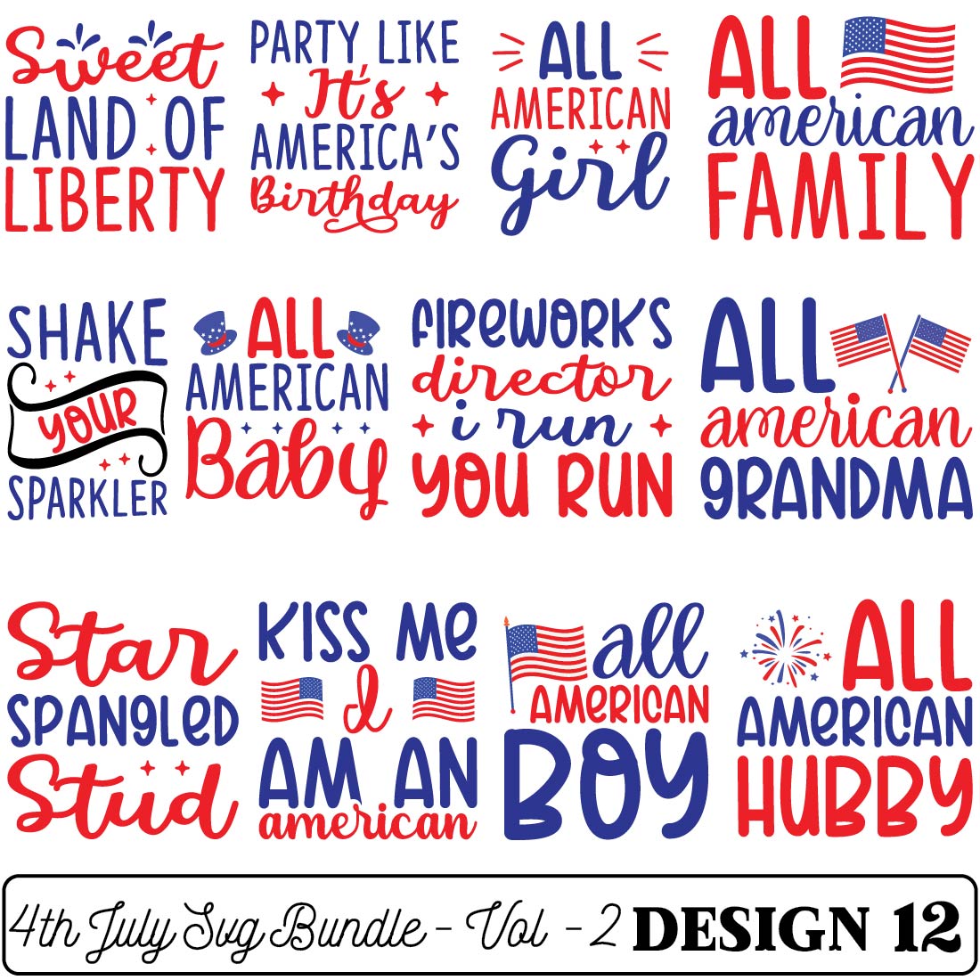 4th July SVG Bundle - Vol - 2 preview image.