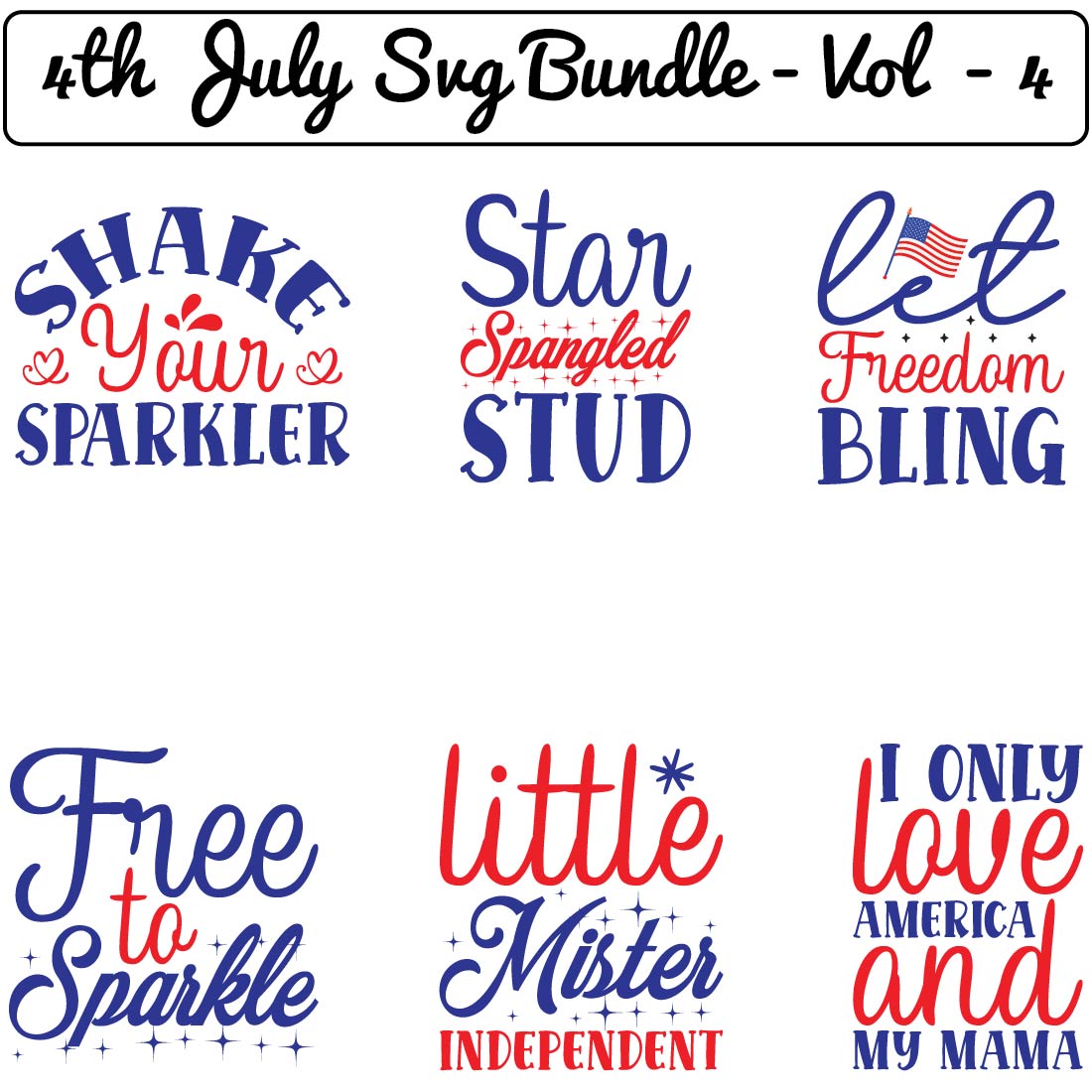 4th July SVG Bundle - Vol - 4 preview image.