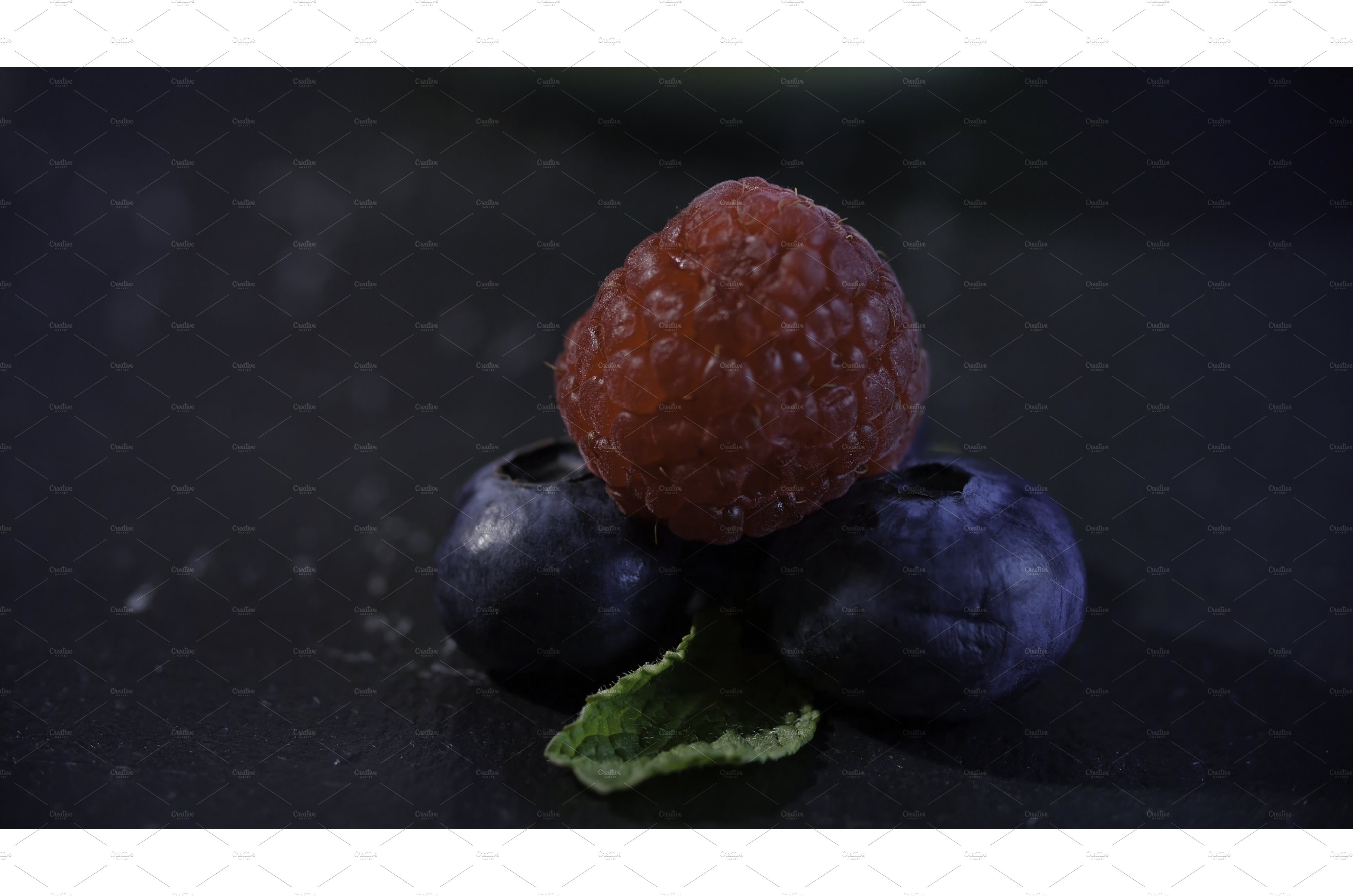 Fresh fruits - blueberry, raspberry cover image.