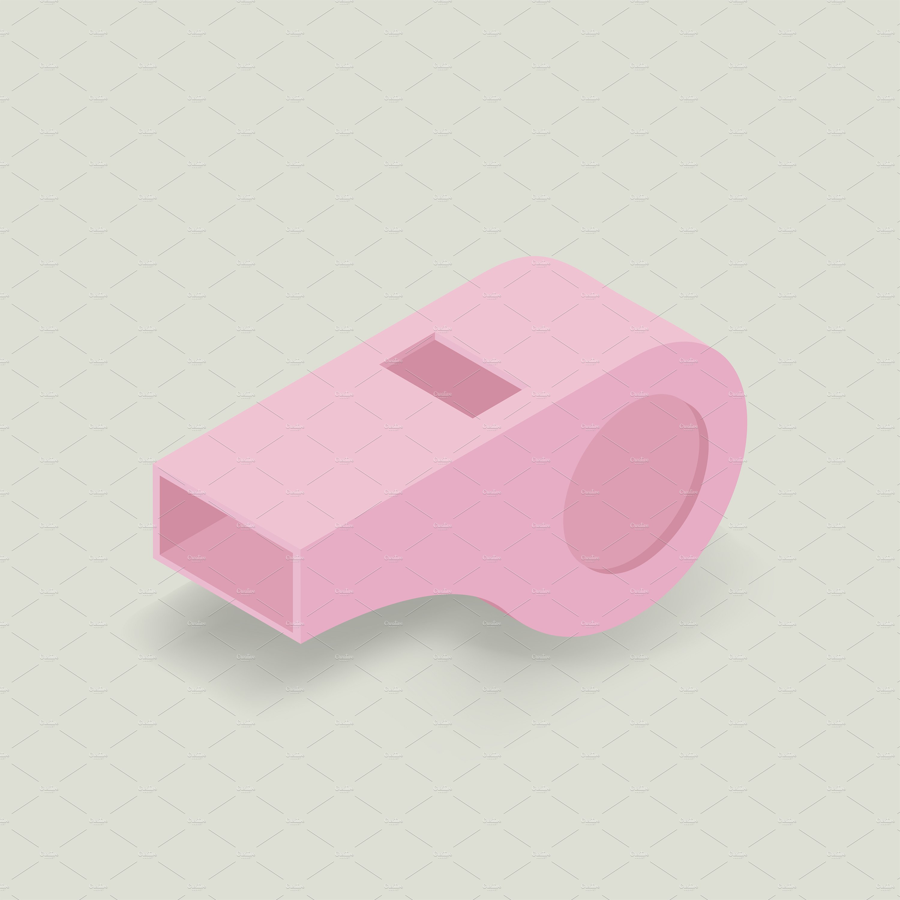 Vector image of a whistle icon cover image.