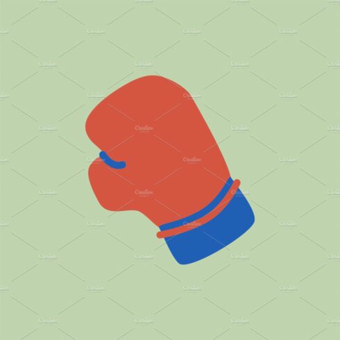 Illustration of boxing gloves icon cover image.