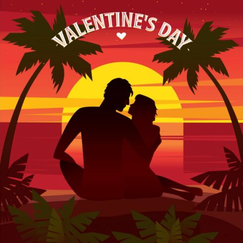 Romantic date at sunset cover image.