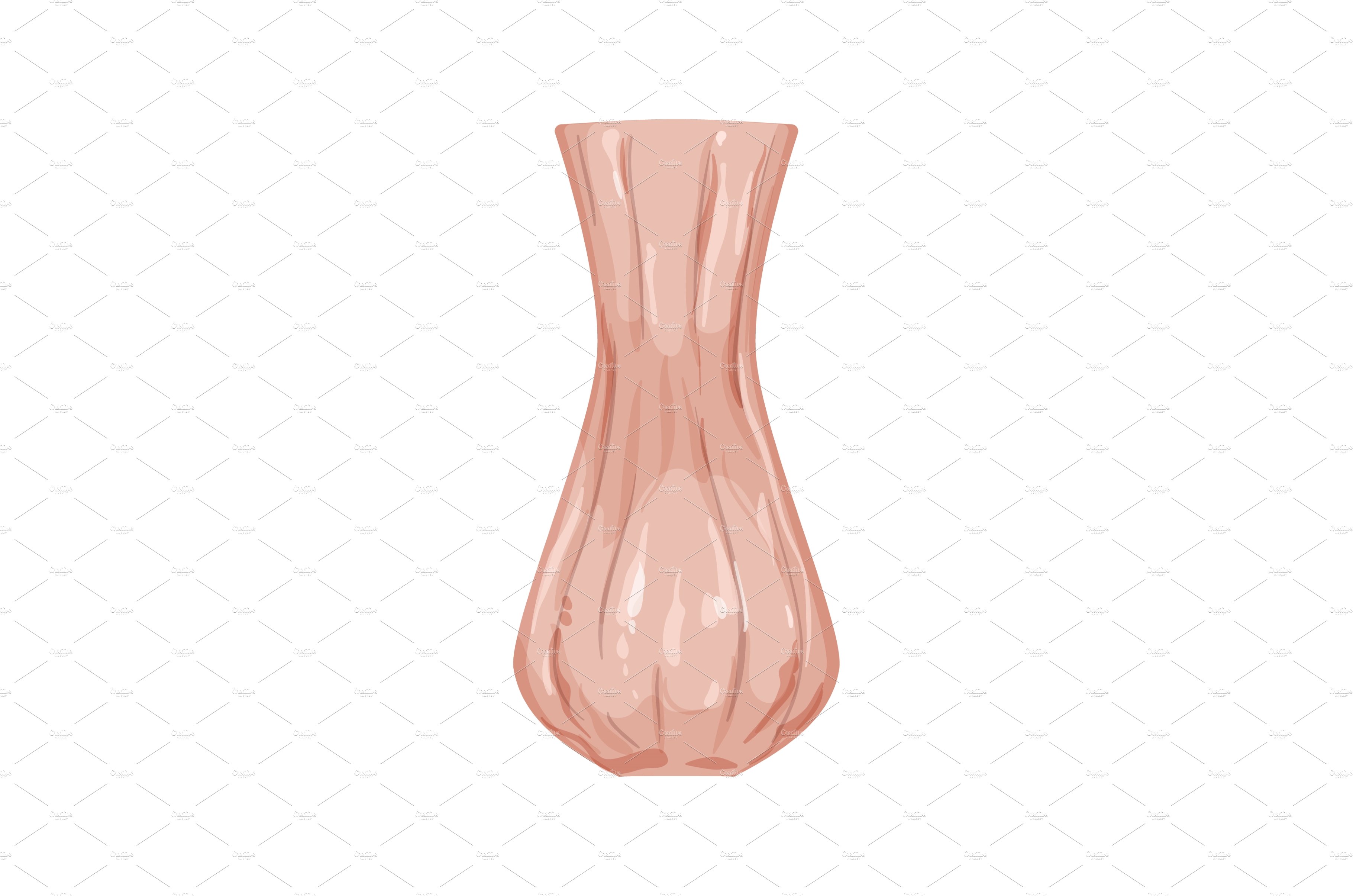 interior vase flower ceramic cartoon cover image.