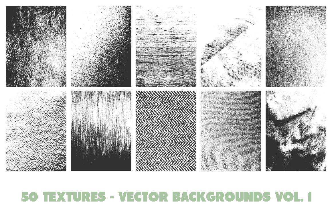 50 Vector Texture Backgrounds Vol. 1 cover image.