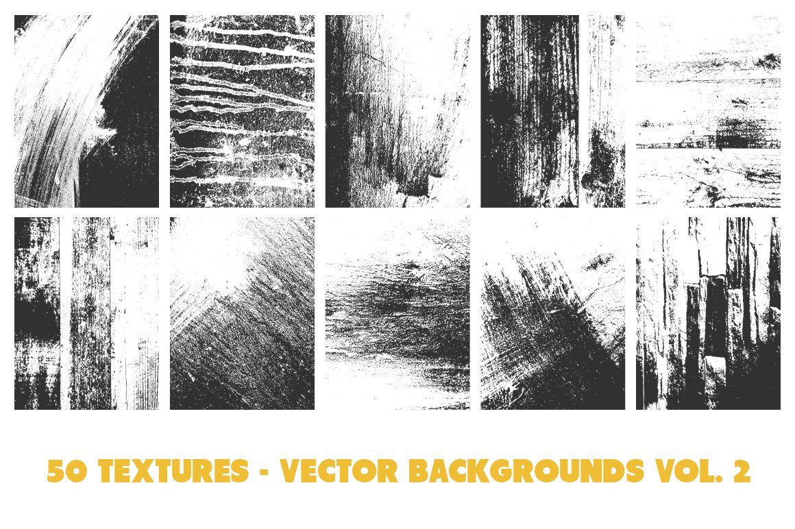 50 Vector Texture Backgrounds Vol. 2 cover image.