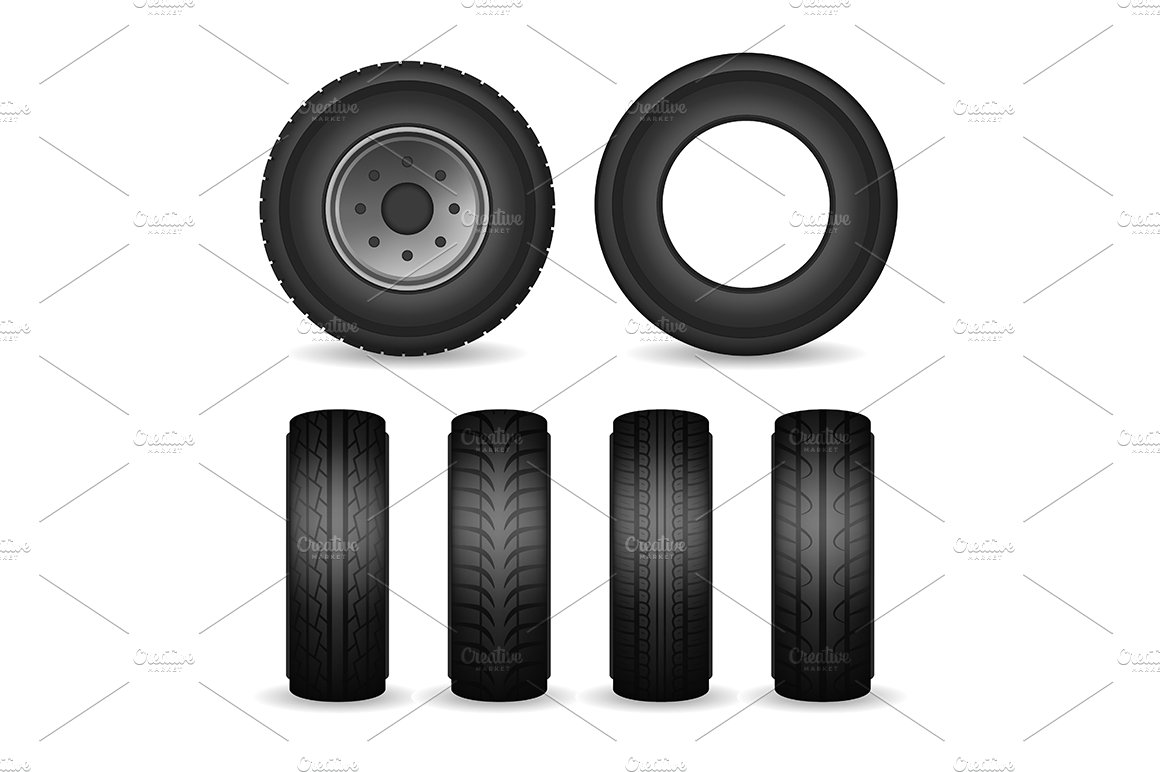 Black Rubber Tires and Car Wheels cover image.