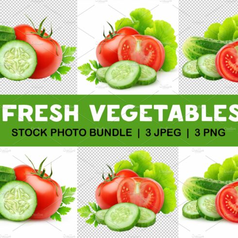 Fresh salad vegetables cover image.