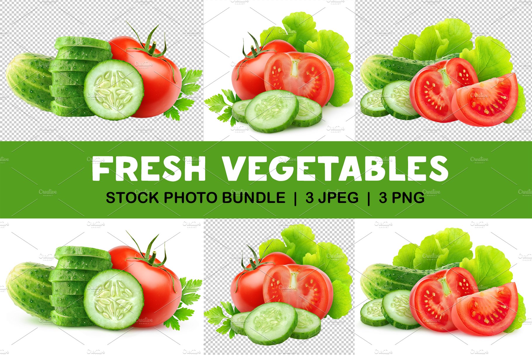 Fresh salad vegetables cover image.