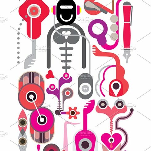 Music vector illustration cover image.