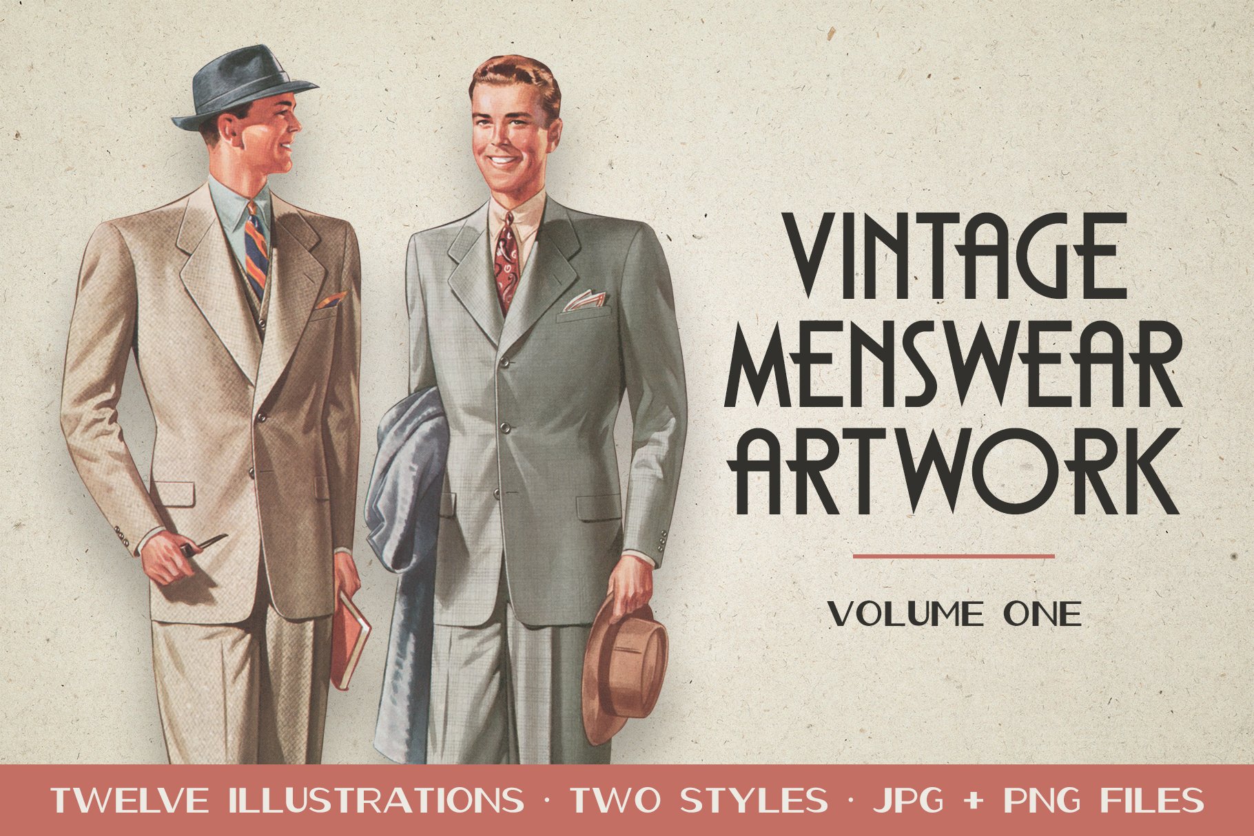 Vintage Menswear Artwork Vol. 1 cover image.