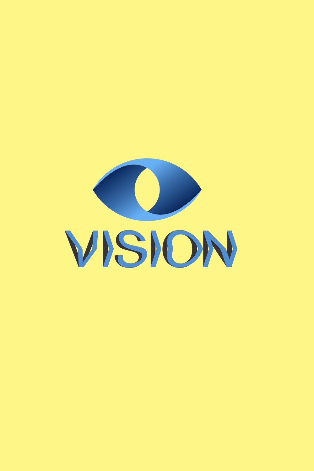 Vision Logo Vector Design pinterest preview image.