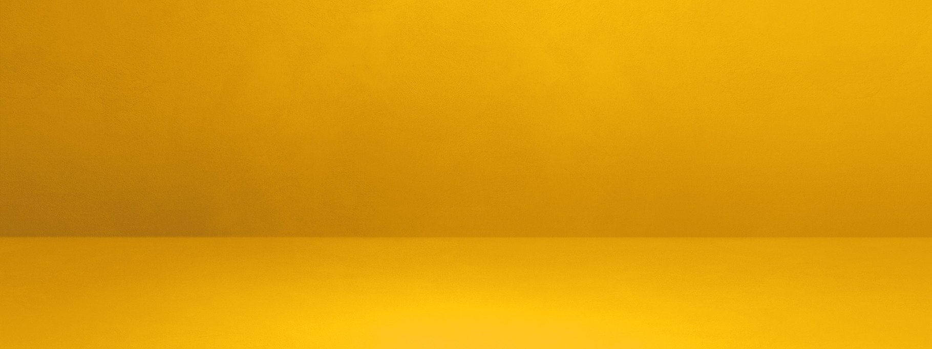 Empty yellow concrete interior background banner cover image.