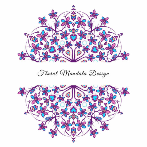 Floral Mandala Design Template cover image.