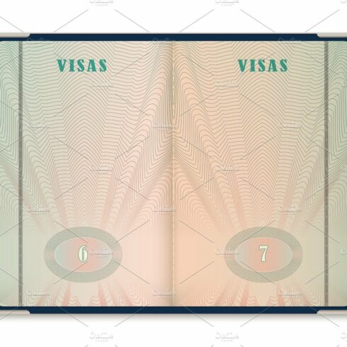 Passport pages for tourist visa identification cover image.