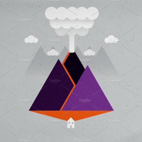 Volcano Eruption Minimalism cover image.