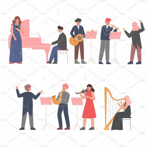 Musician Characters Playing Musical cover image.