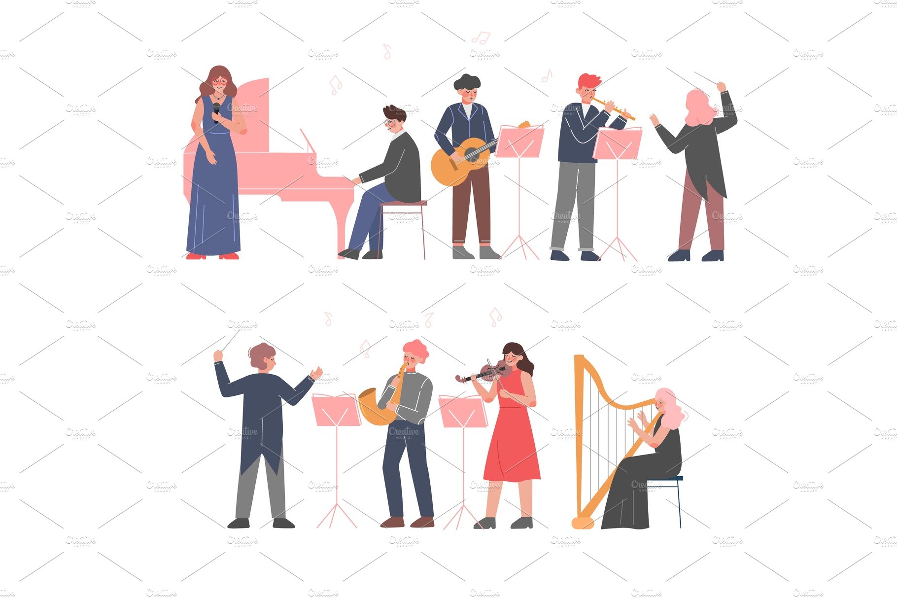 Musician Characters Playing Musical cover image.