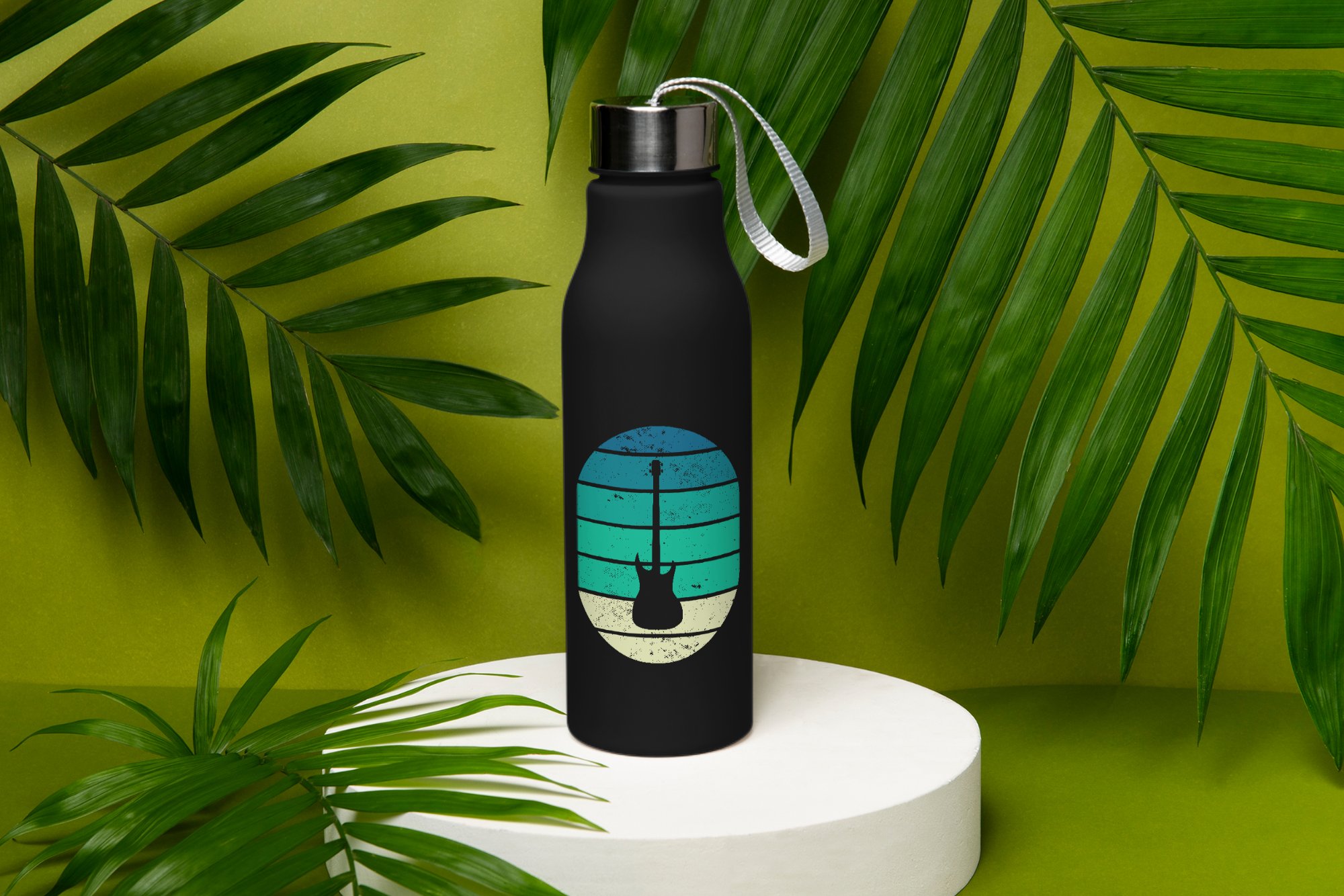 water bottle and palm leaves mockup 2000x1334 431