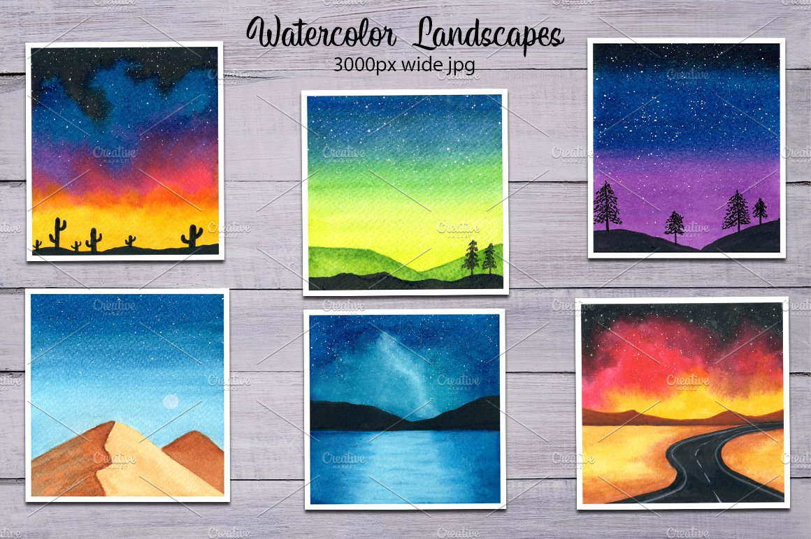 Watercolor Landscapes cover image.