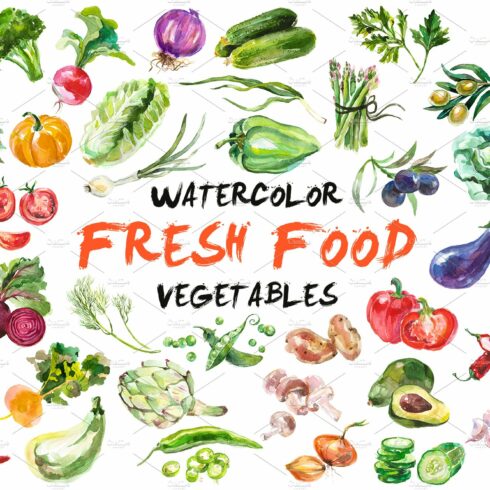 Watercolor Vegetables cover image.