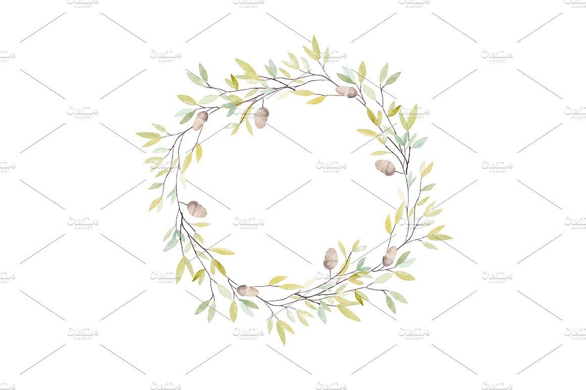 Watercolor Wreath cover image.