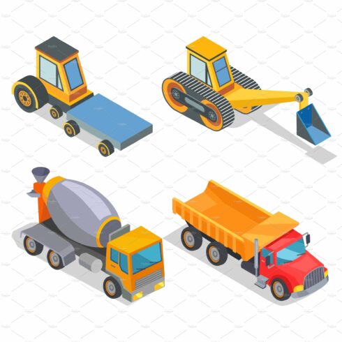 Construction Machines Icons, Working cover image.