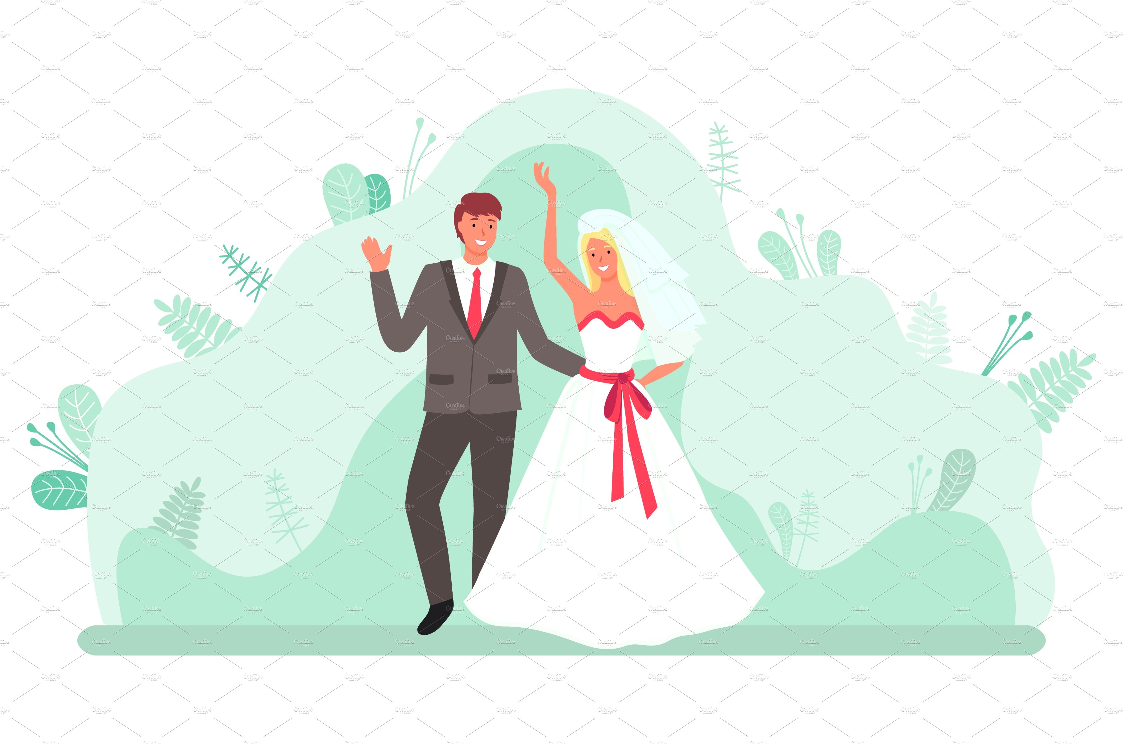 Wedding Ceremony of Bride and Groom cover image.