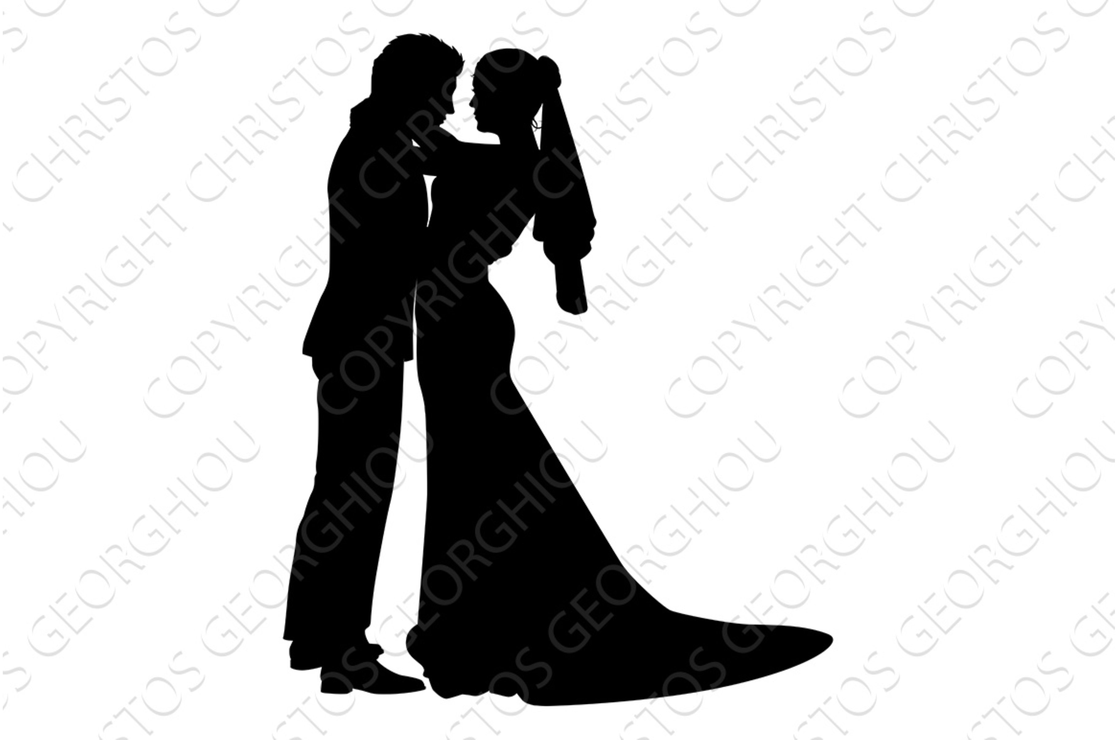 Bride And Groom Couple Wedding Dress cover image.