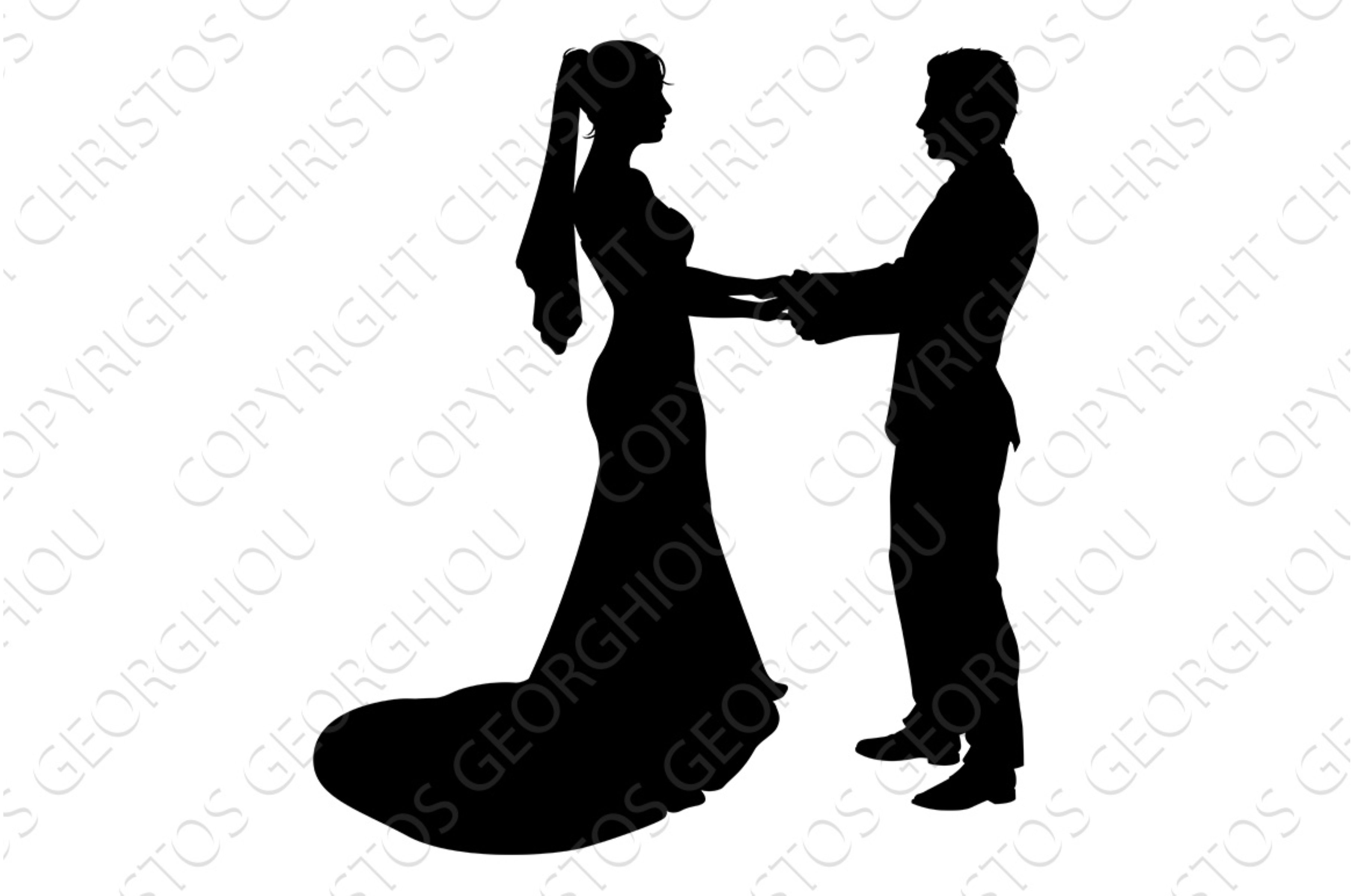 Bride And Groom Couple Wedding Dress cover image.