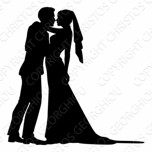 Bride And Groom Couple Wedding Dress cover image.