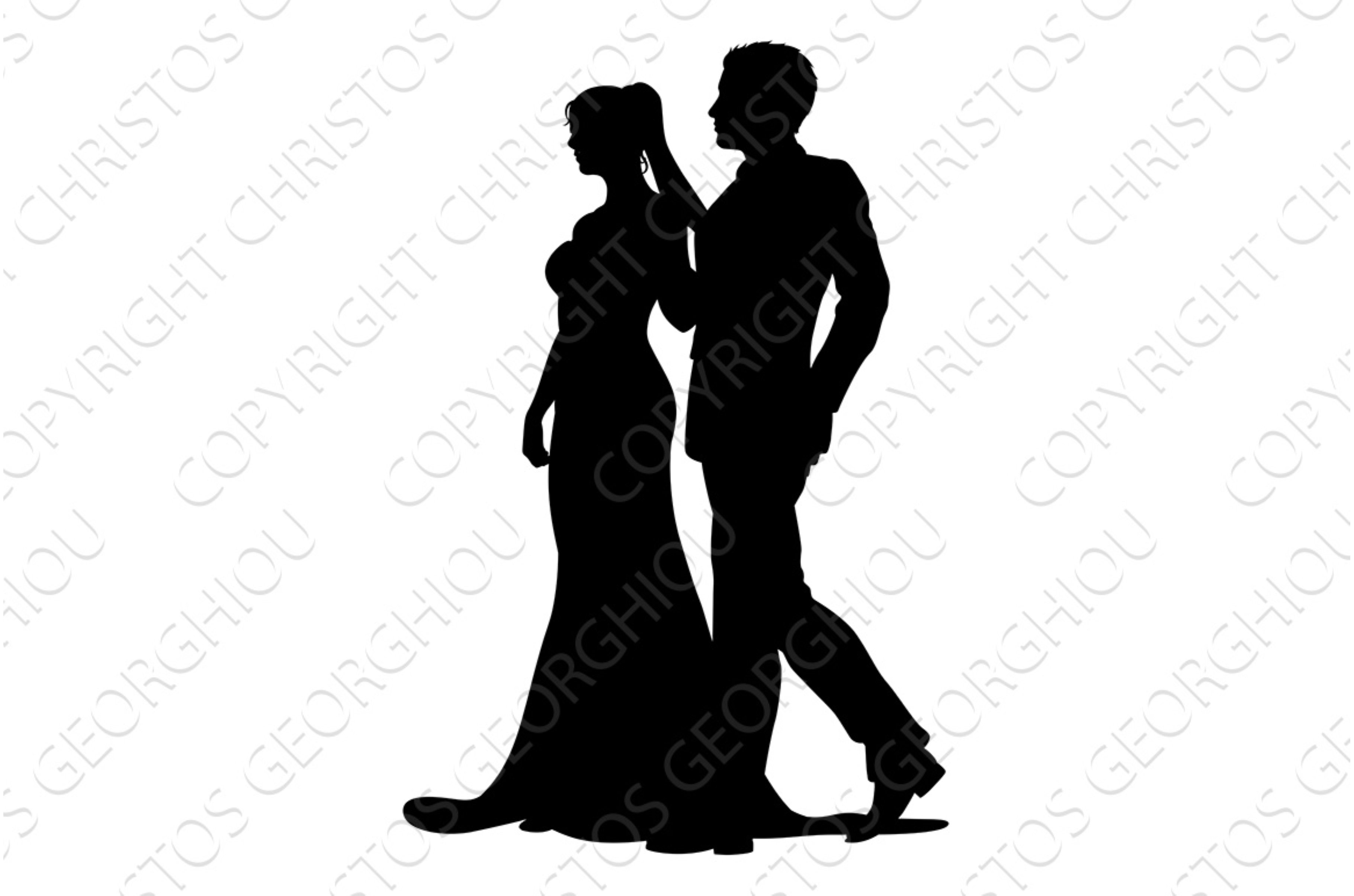 Bride And Groom Couple Wedding Dress cover image.