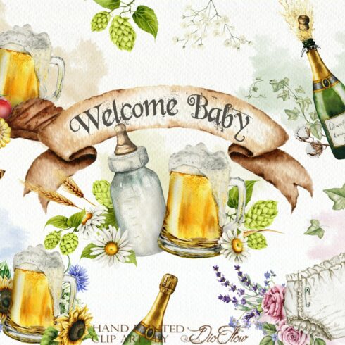 Welcome Baby Illustration cover image.
