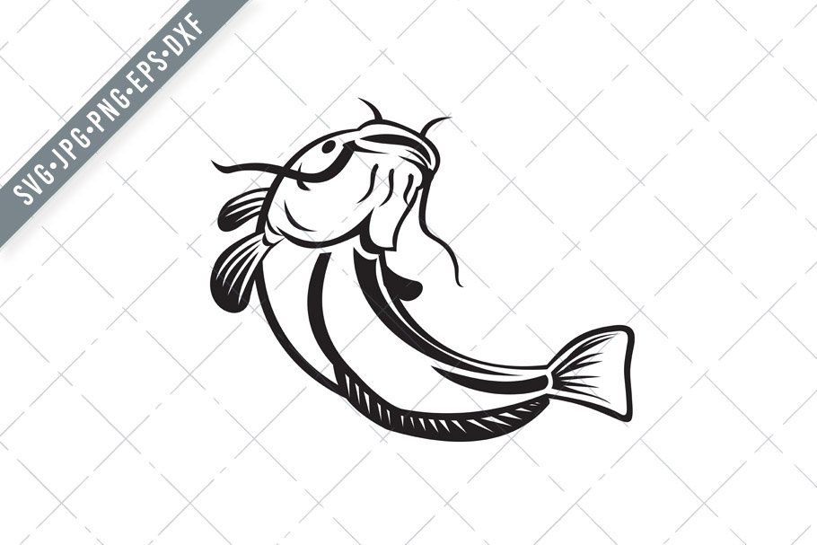 European Catfish or Wels Catfish SVG cover image.