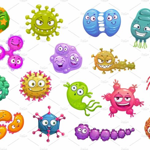 Virus, bacteria, germ, microbes cover image.