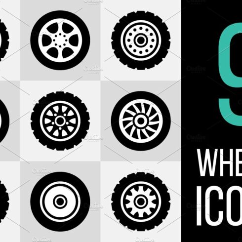 Wheels Icons Set cover image.