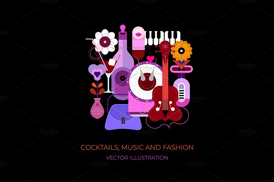 Cocktails, Music And Fashion cover image.