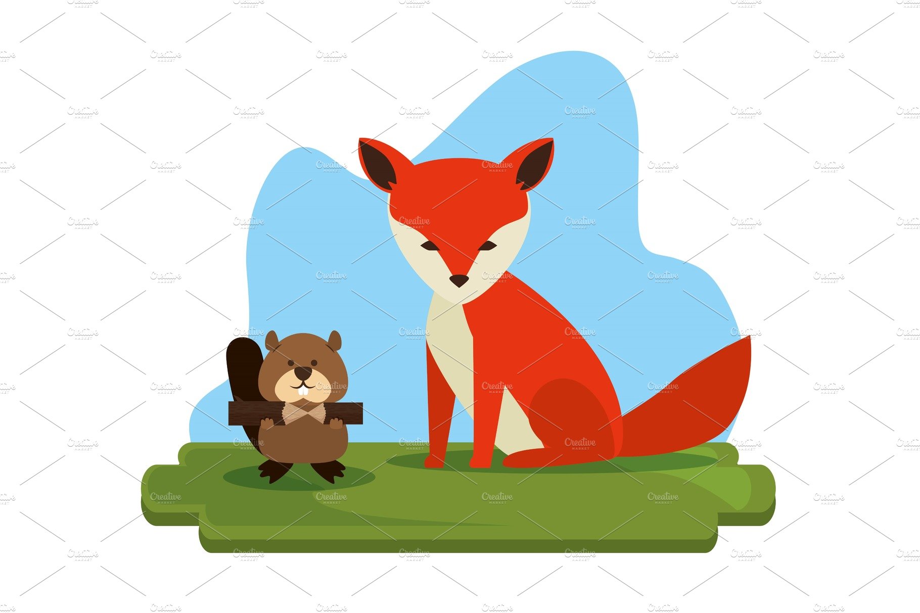 canadian fox scene icon cover image.