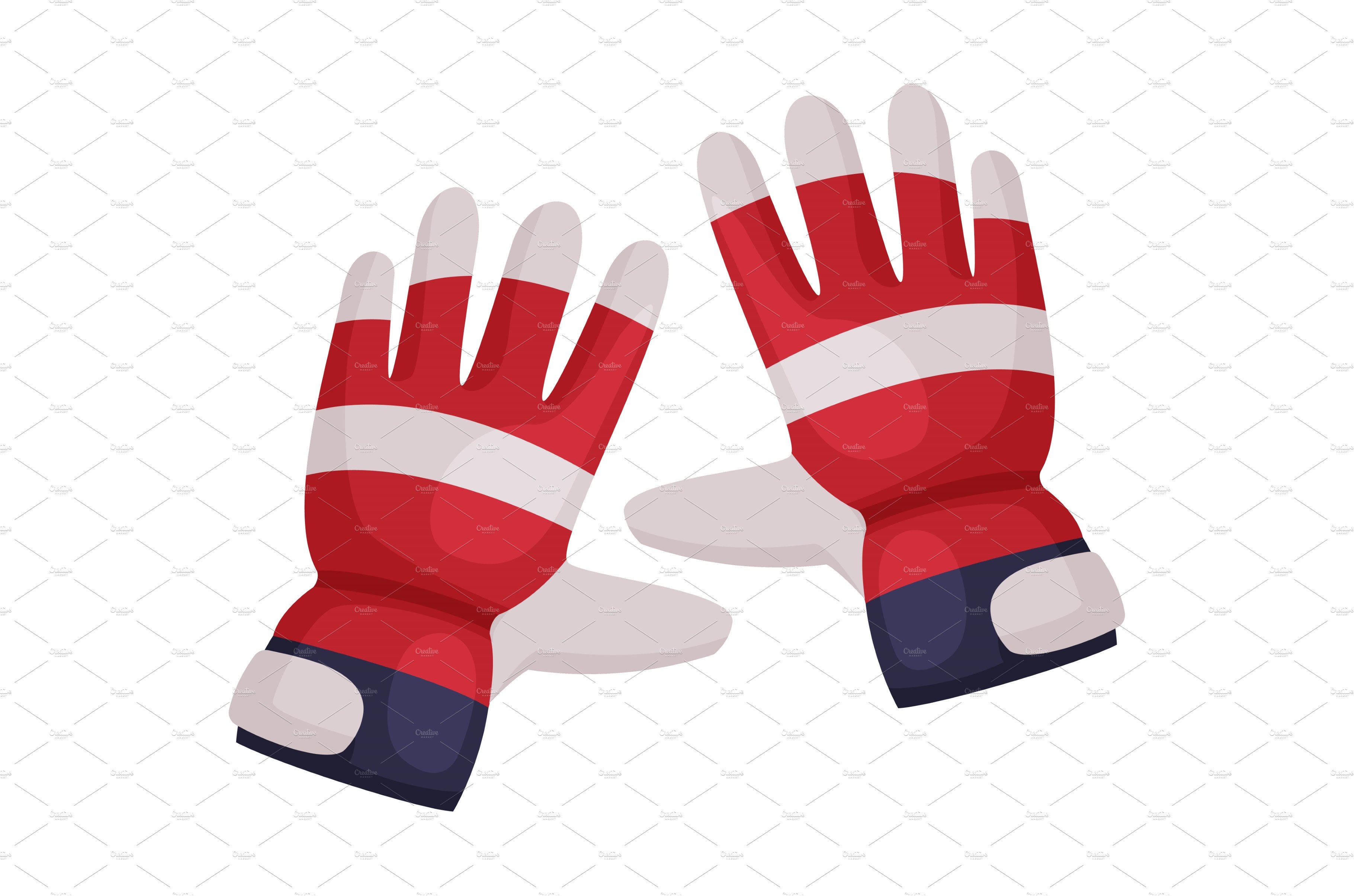 Protective Work Gloves Isolated on cover image.