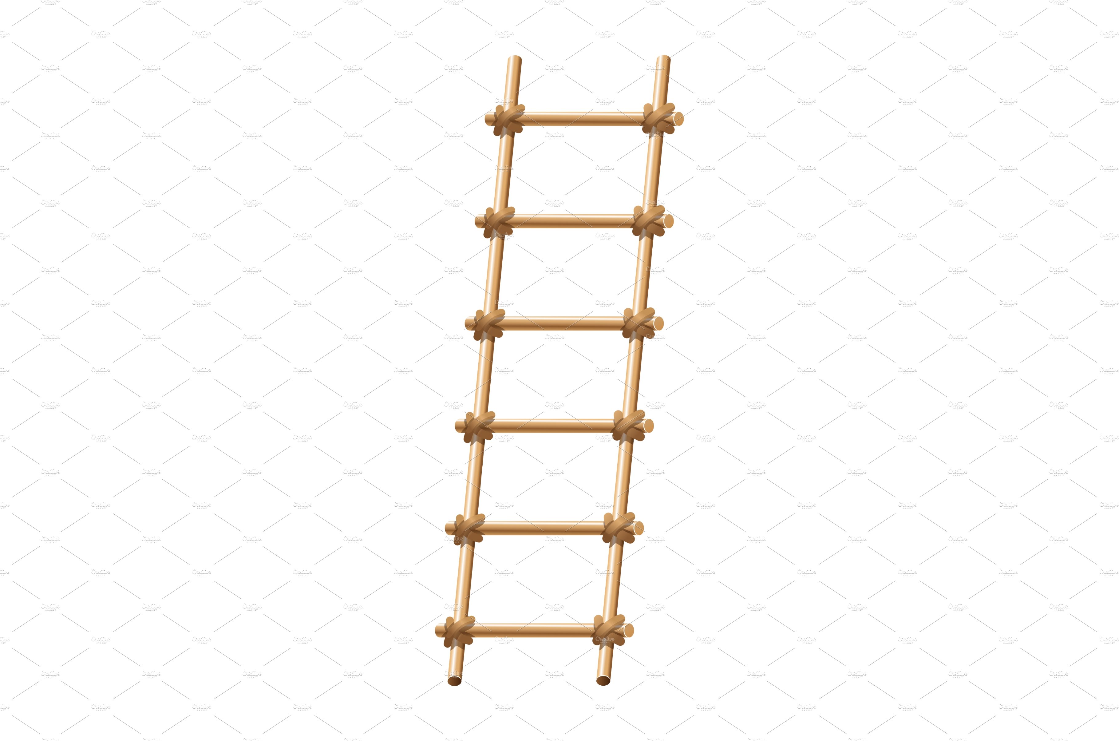 Wooden ladder household tool cover image.