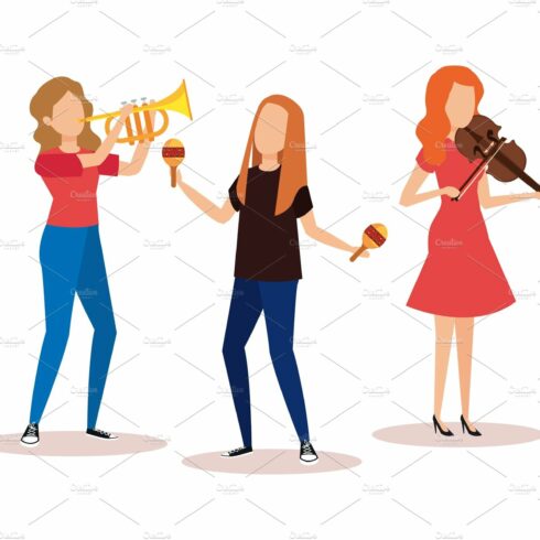 group of women playing instruments cover image.