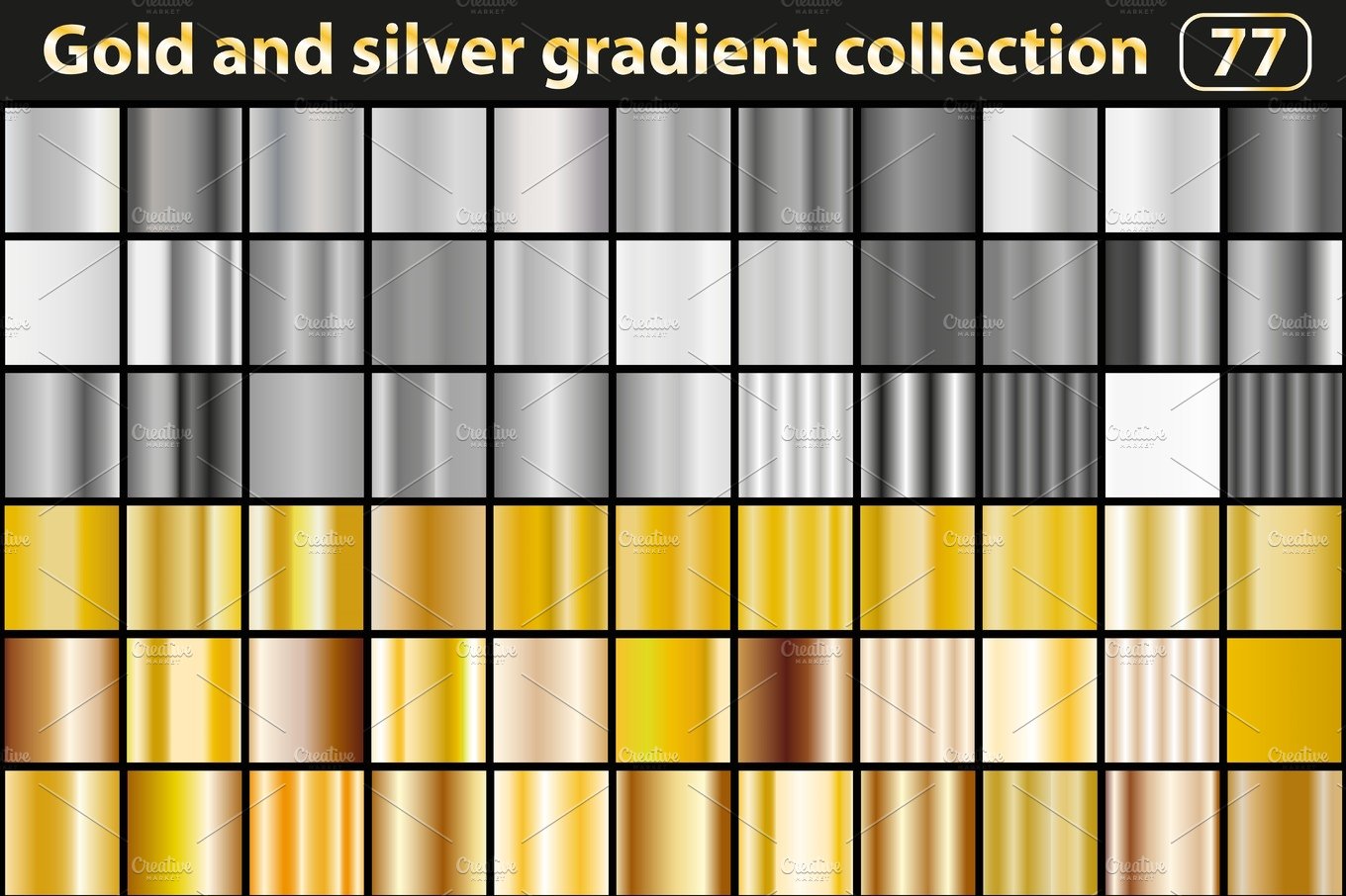 Gold and silver gradient collection cover image.