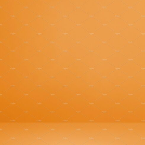 Empty orange concrete interior background cover image.