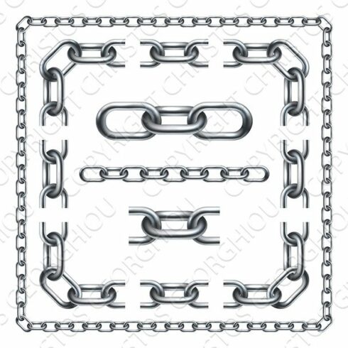 Chain Links Graphic Design Set cover image.