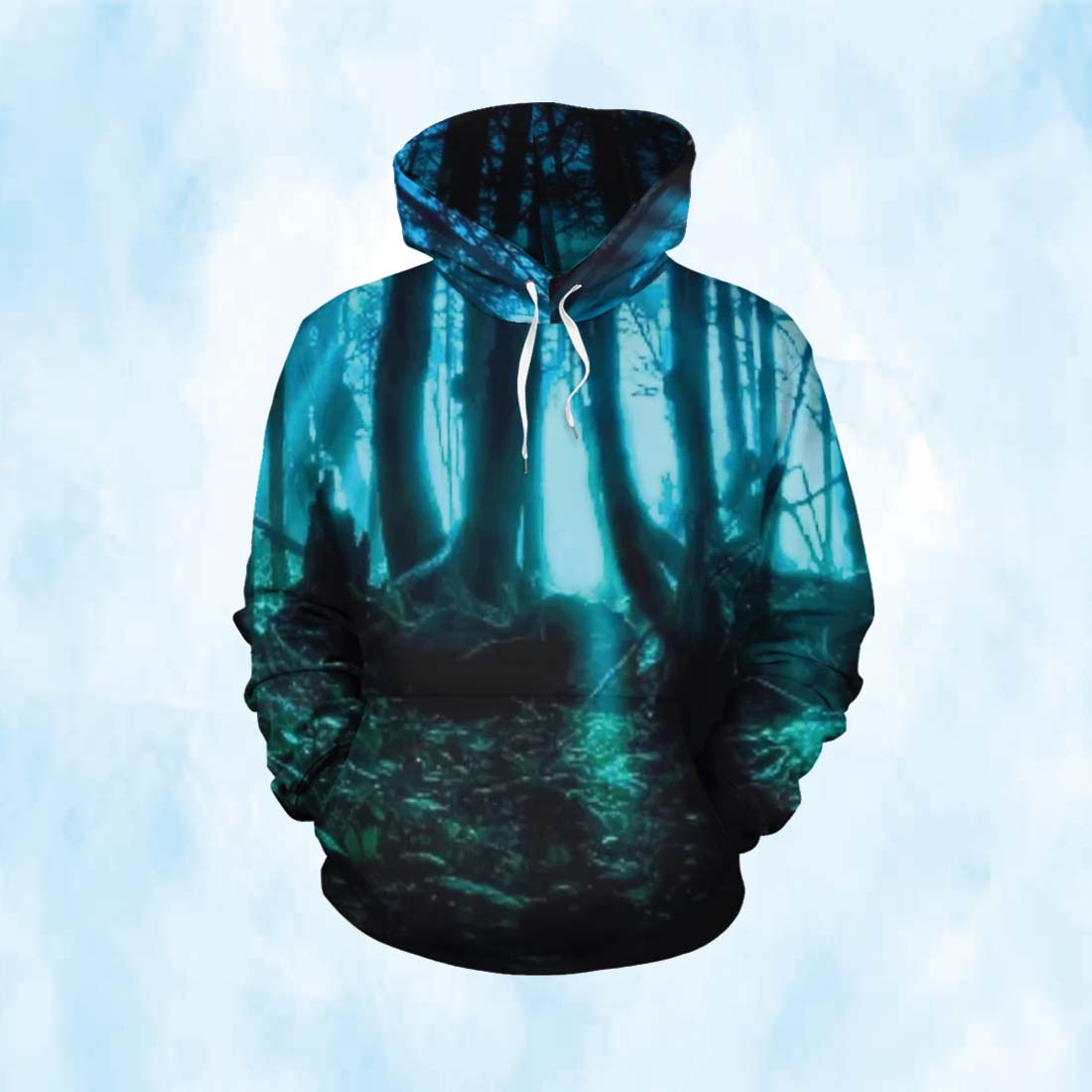 5 sublimation hoodie preview image.