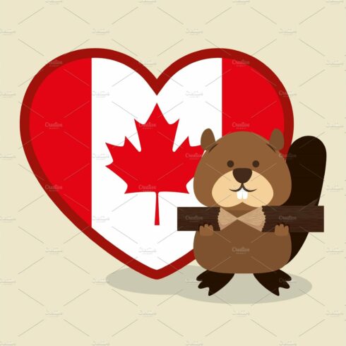 beaver canadian animal scene cover image.